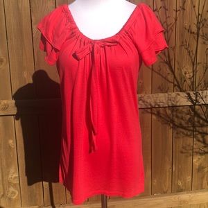 Gap Dressy shirt, double ruffled sleeve